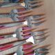 Fronnet 12 Silver-plated art deco oyster forks