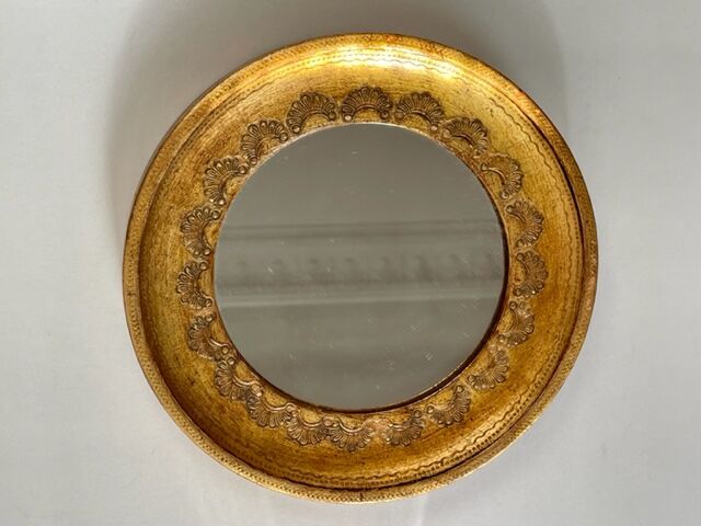 Vintage mirror gilded wood 1950