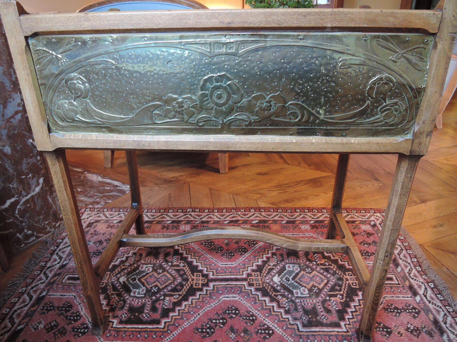 Old Art Nouveau flower box planter