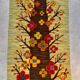 Polish kilim or wall rug with tree and blossoms motif from Cepelia, 1960s