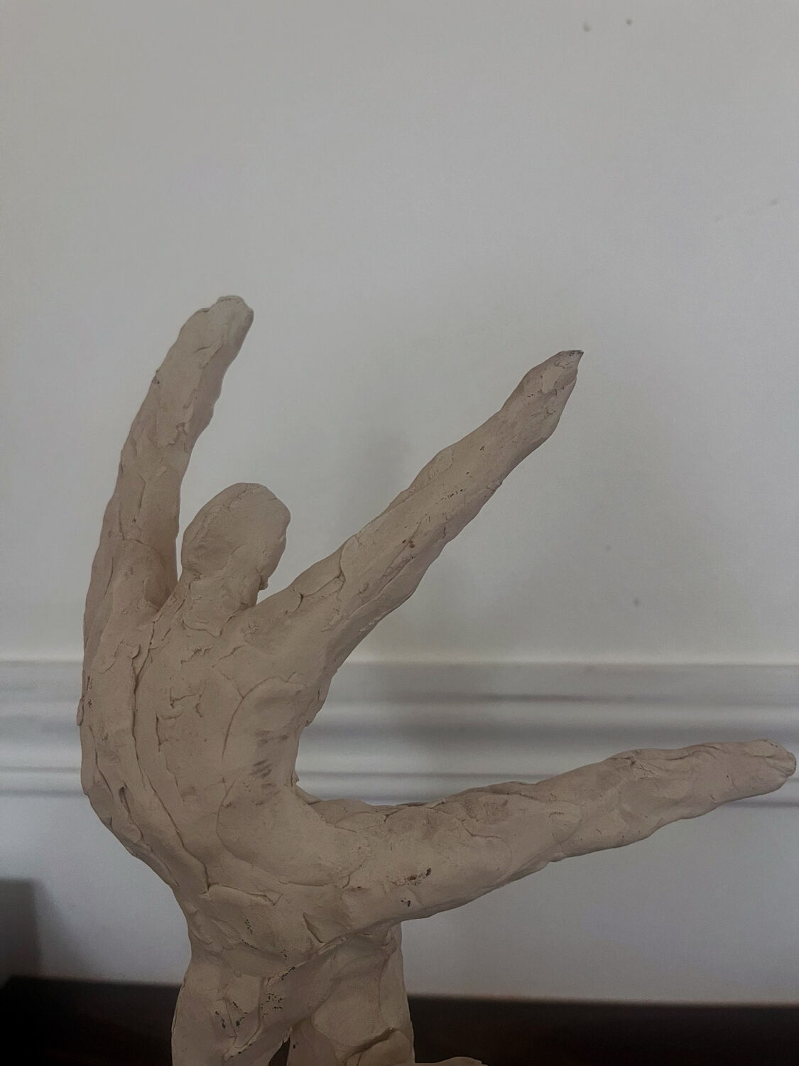 Chamotte terracotta sculpture "Classical Dancer"