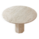 Organic travertine dining table, Italy 1970s