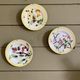 Set of three plates in slip Moulin des loups and hamage. Orchies