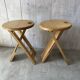 Pair of folding stools