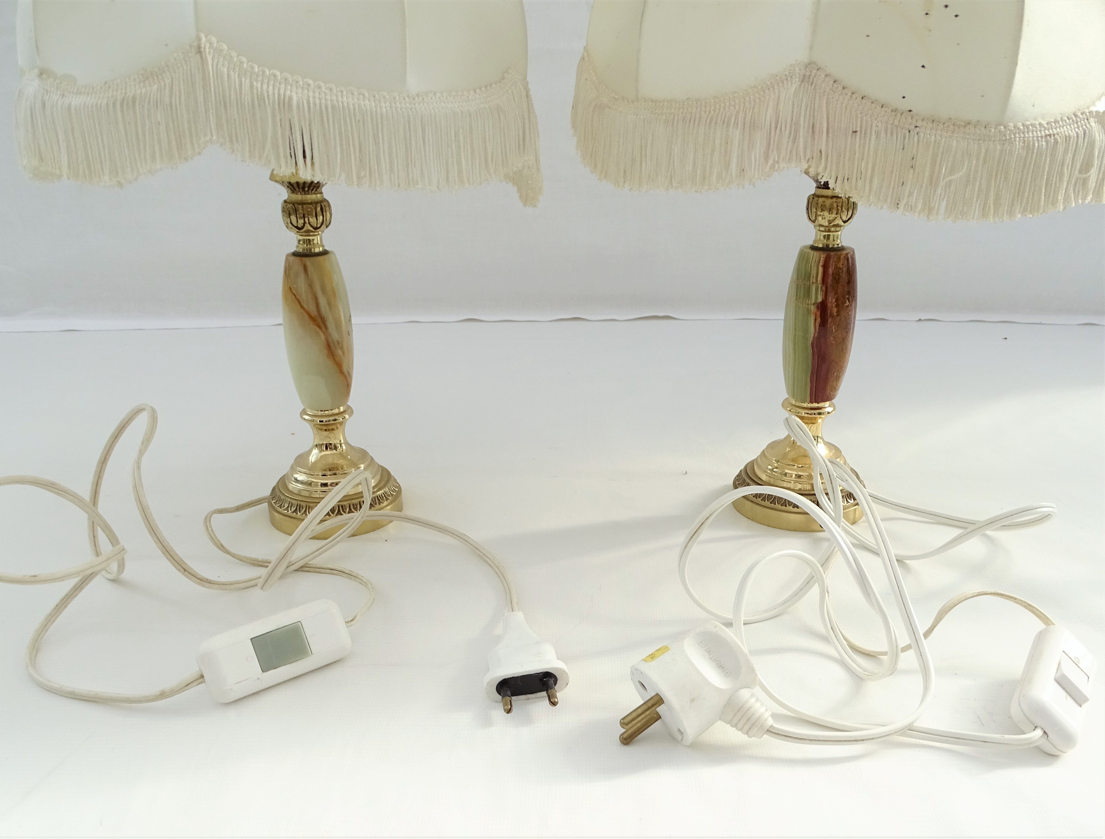 Pair of vintage bedside lamps