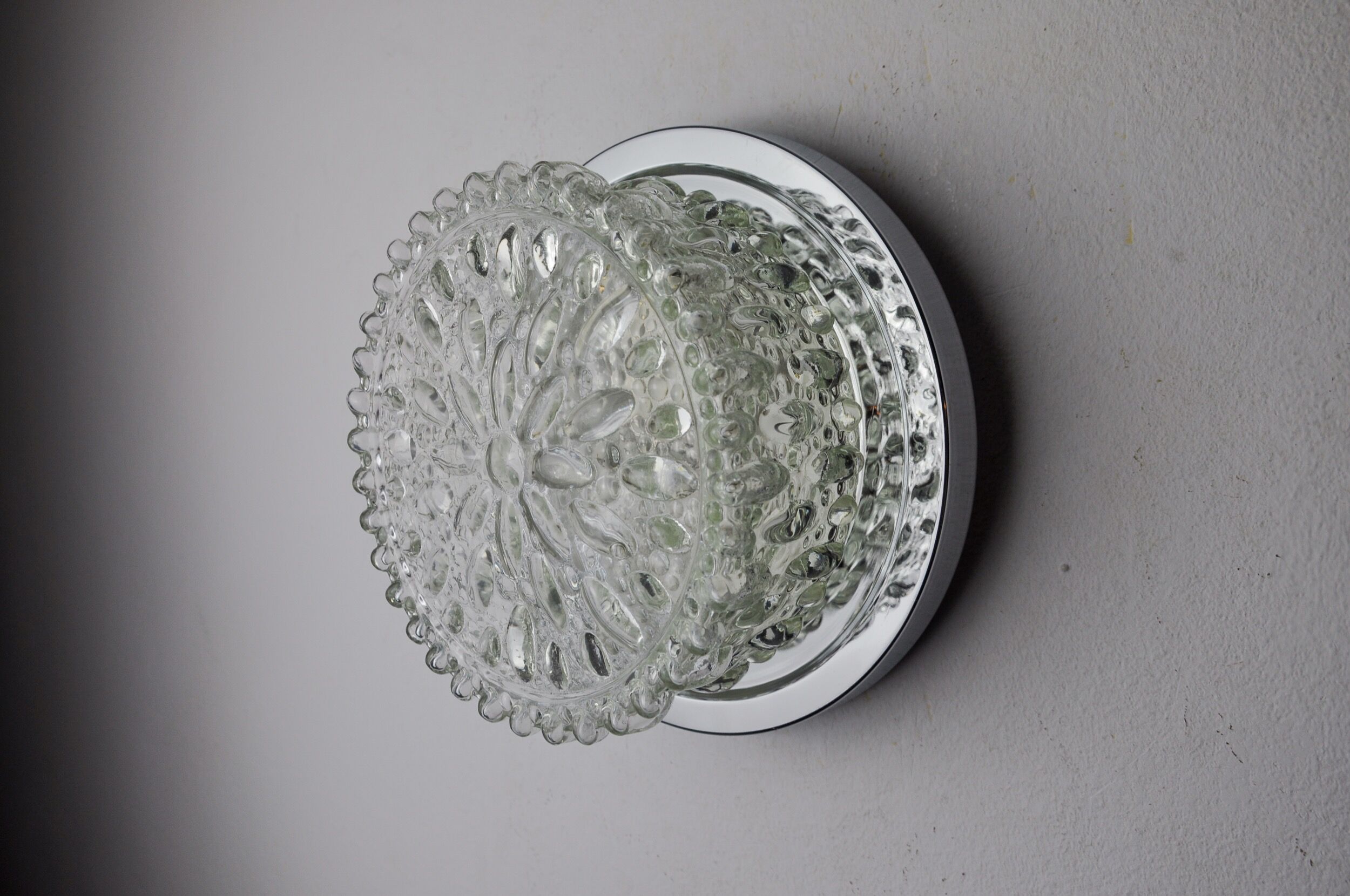 Wall lamp, blown glass, Germany, 1960