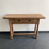 Console / Table d’appoint en chêne massif rénovée