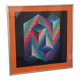Impression optique en couleur d'après Vasarely, 1970