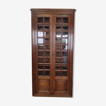 Glass library cabinet