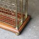 Adorable victorian s.hall magazine rack. brass/mahogany.