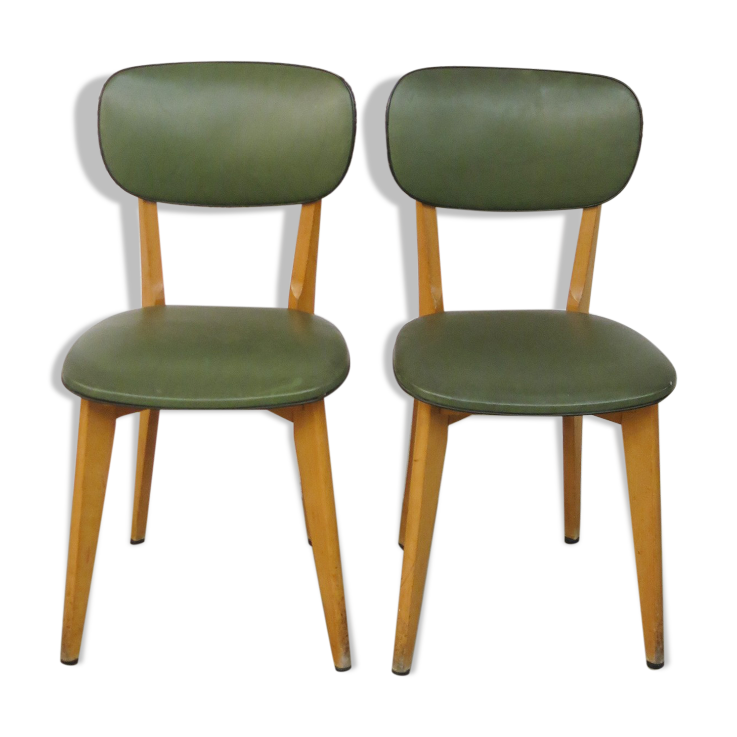 Paire de chaises bistrot des années 50
