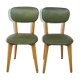 Paire de chaises bistrot des années 50