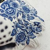 Masque de tigre en céramique bleu de Delft
