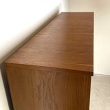 Highboard on hairpin legs, oak