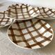 Deep plates Moulin de Loups gingham Glasgow model