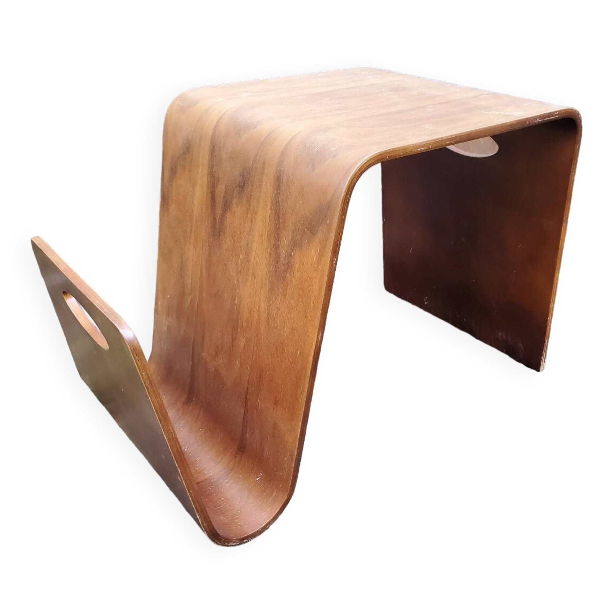 Vintage magazine rack coffee table 70/80