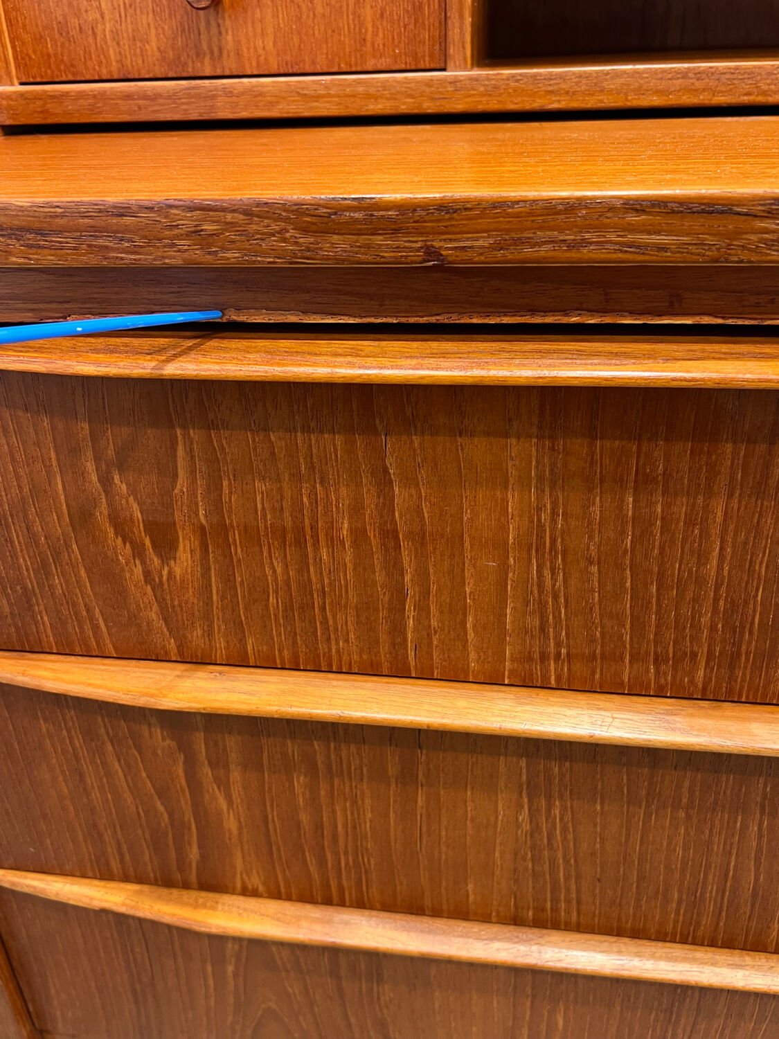 Scandinavian teak secretary desk, 1960s