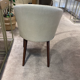 Chaise en cuir d'agneau
