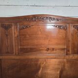 Art Deco walnut headboard