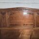 Art Deco walnut headboard
