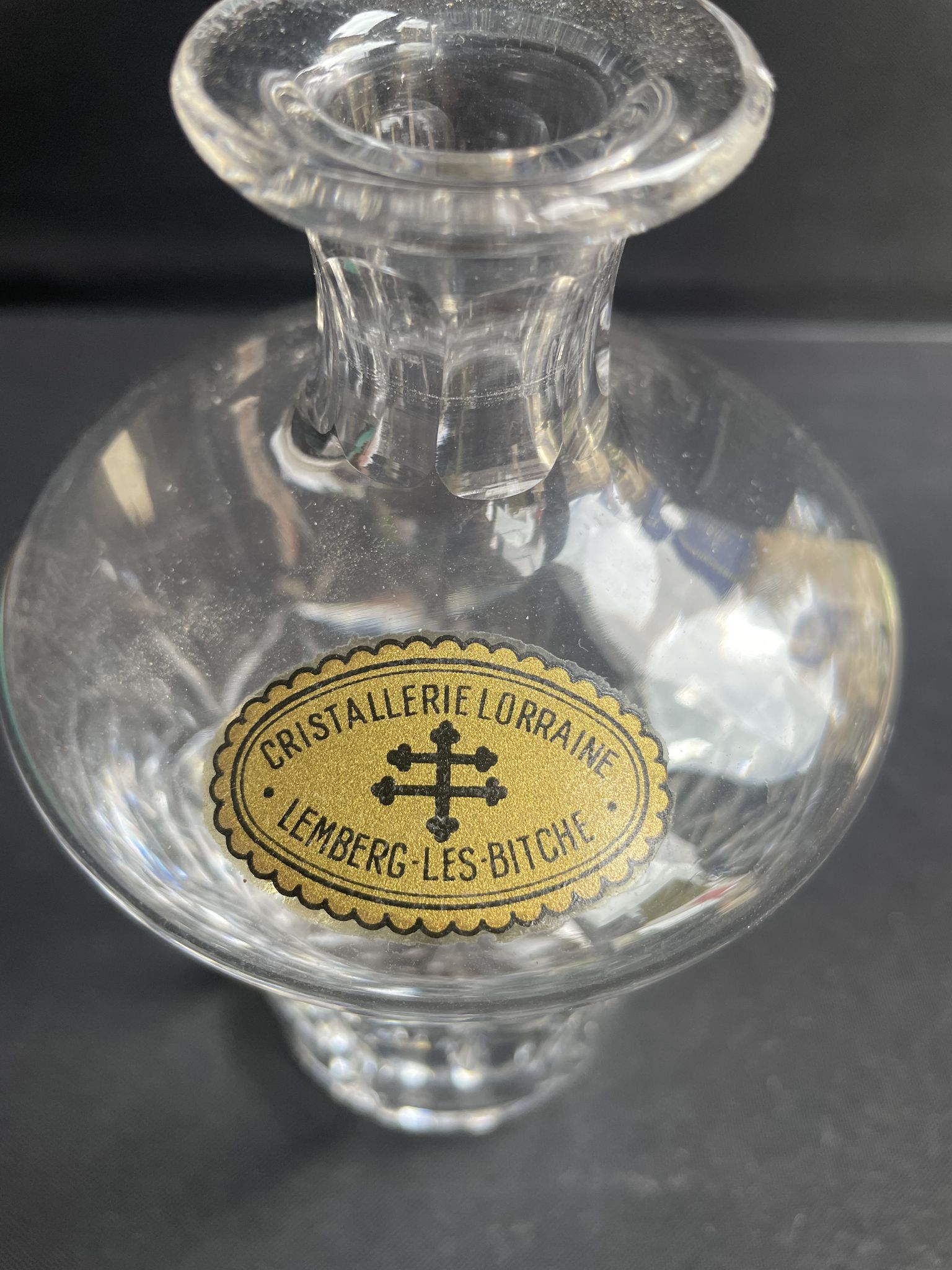 Carafe à liqueur – Cristallerie de Lorraine