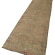 Hand-knotted antique turkish beige runner rug 87 cm x 382 cm
