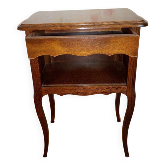 Oak bedside table from the 70s