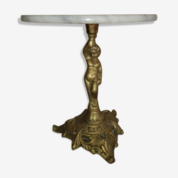 Brass marble top