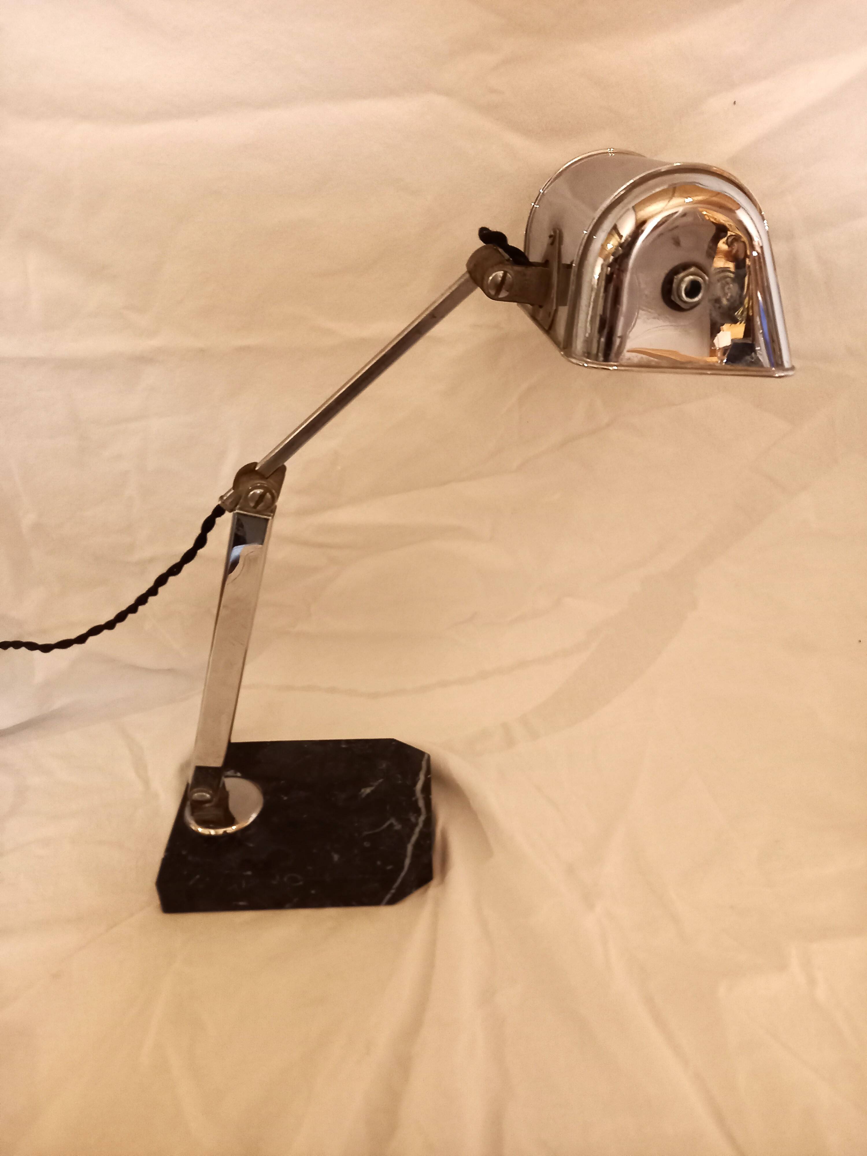 Art deco “Pirouette” desk lamp for Fare, 1930s