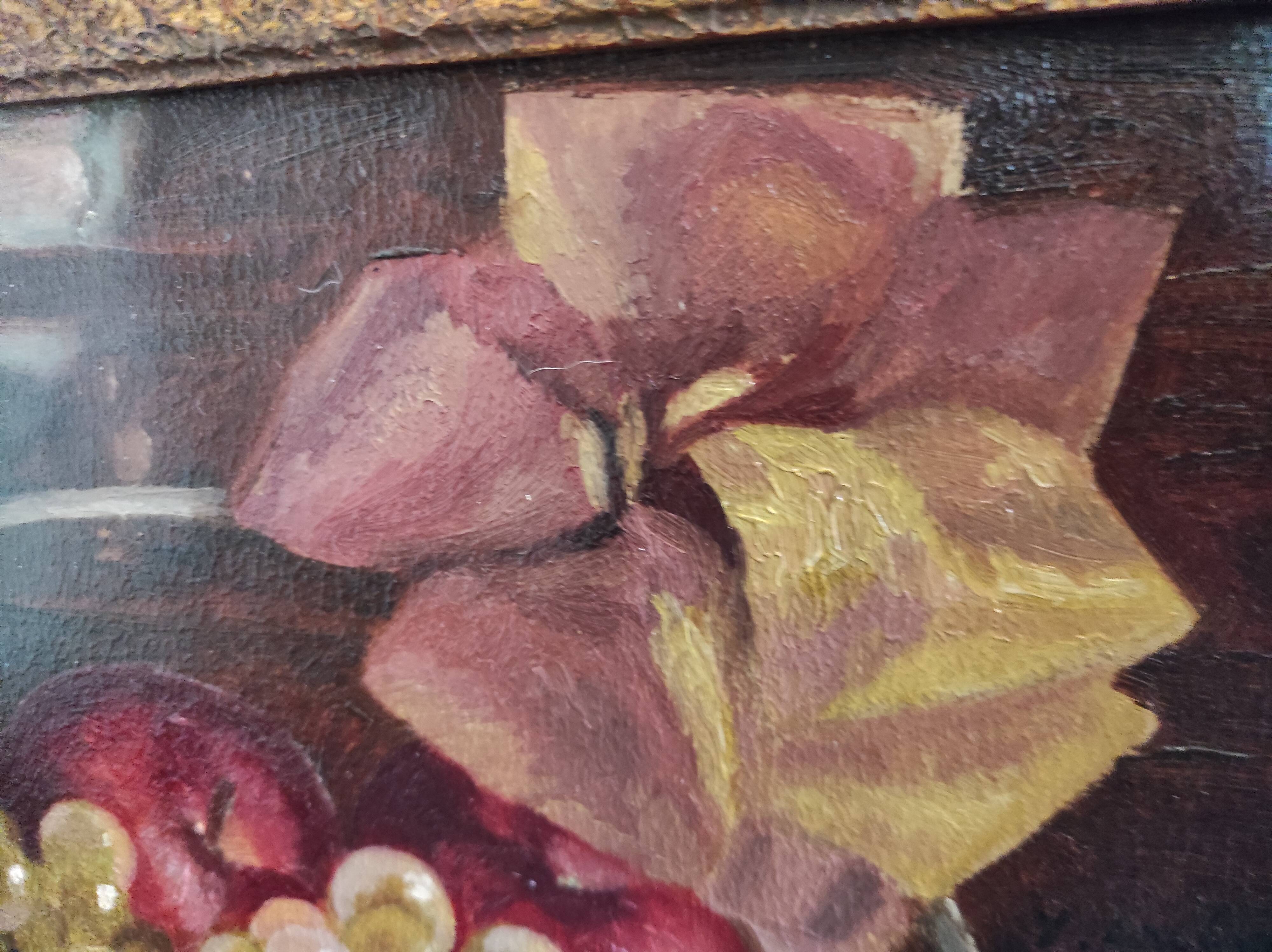 Antique still life, signed Y. Luboade, 1897