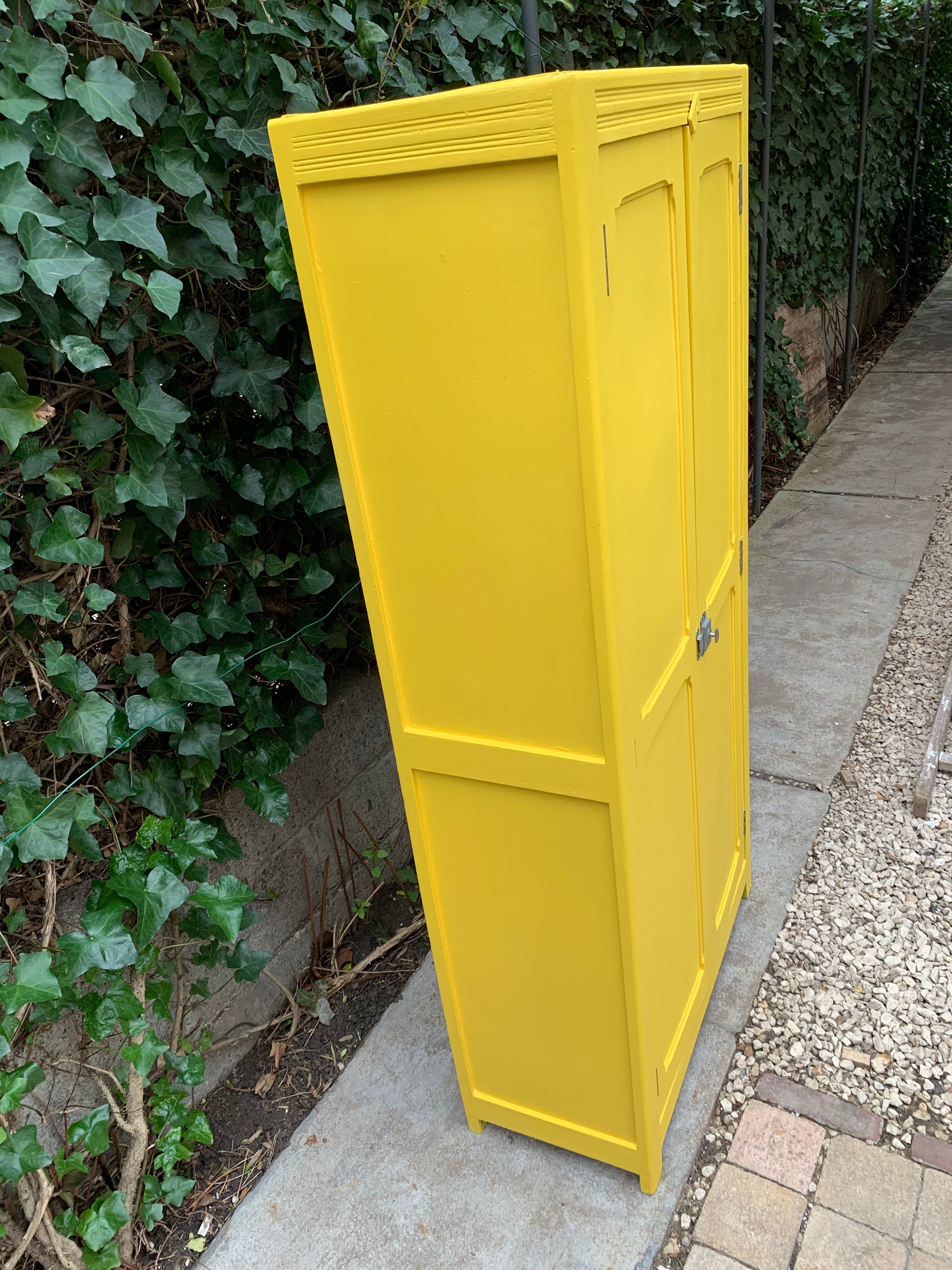 Powdered yellow parisian wardrobe 1950