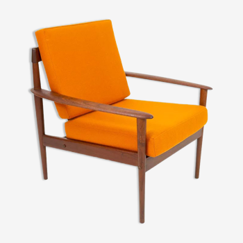 Fauteuil en teck par Grete Jalk pour Poul Jeppesen