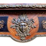 19th century marquetry console, games table