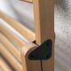Chaise pliante en bois couleur miel