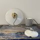 Vintage suspension in electrified white opaline to nine