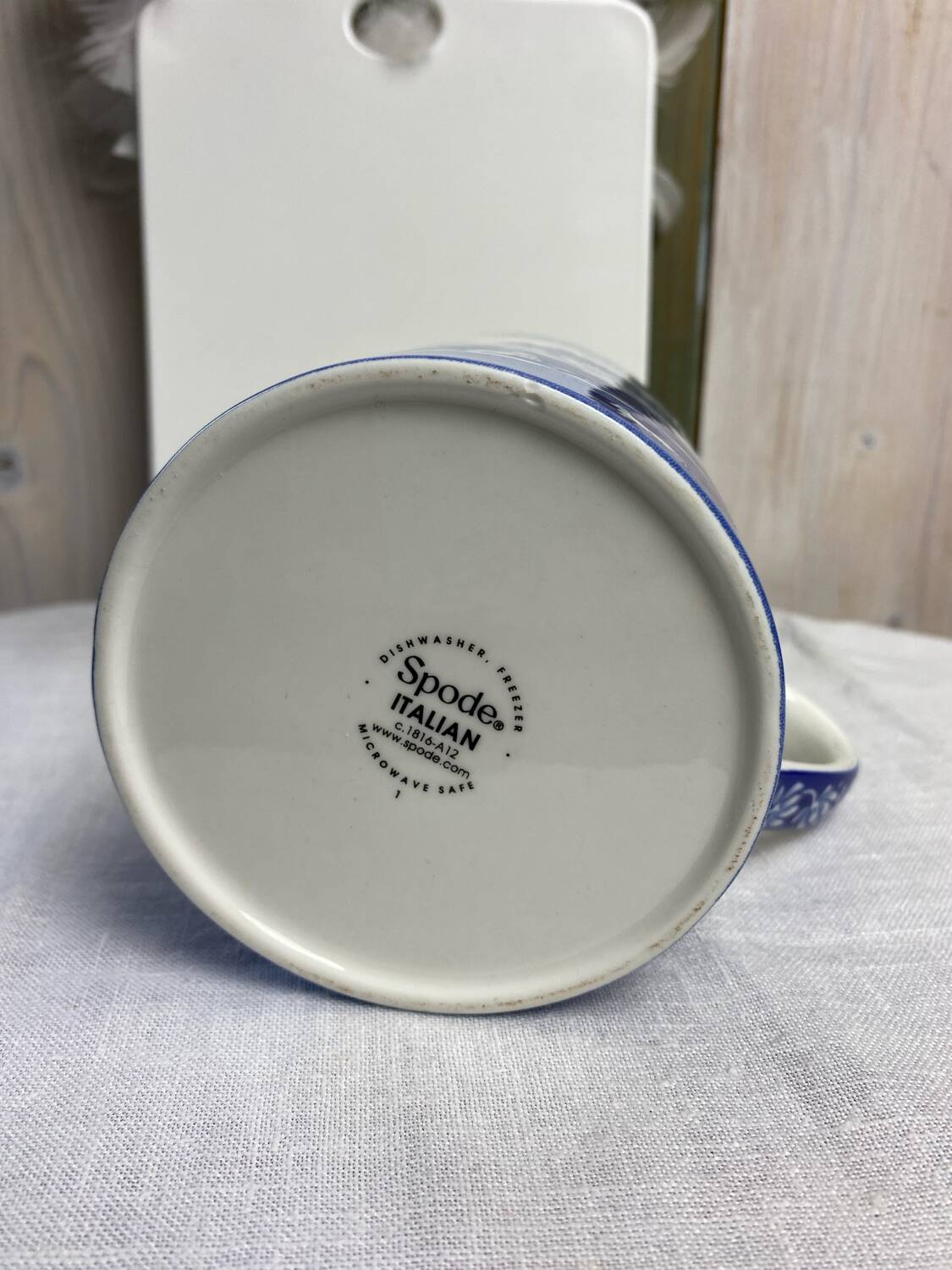 Large porcelain mug stamped Spode