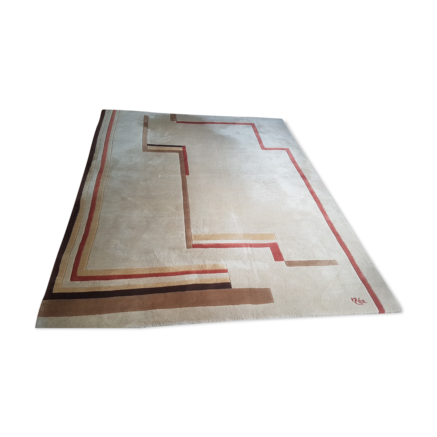 Wool carpet Paulette Née handmade 260 x 200
