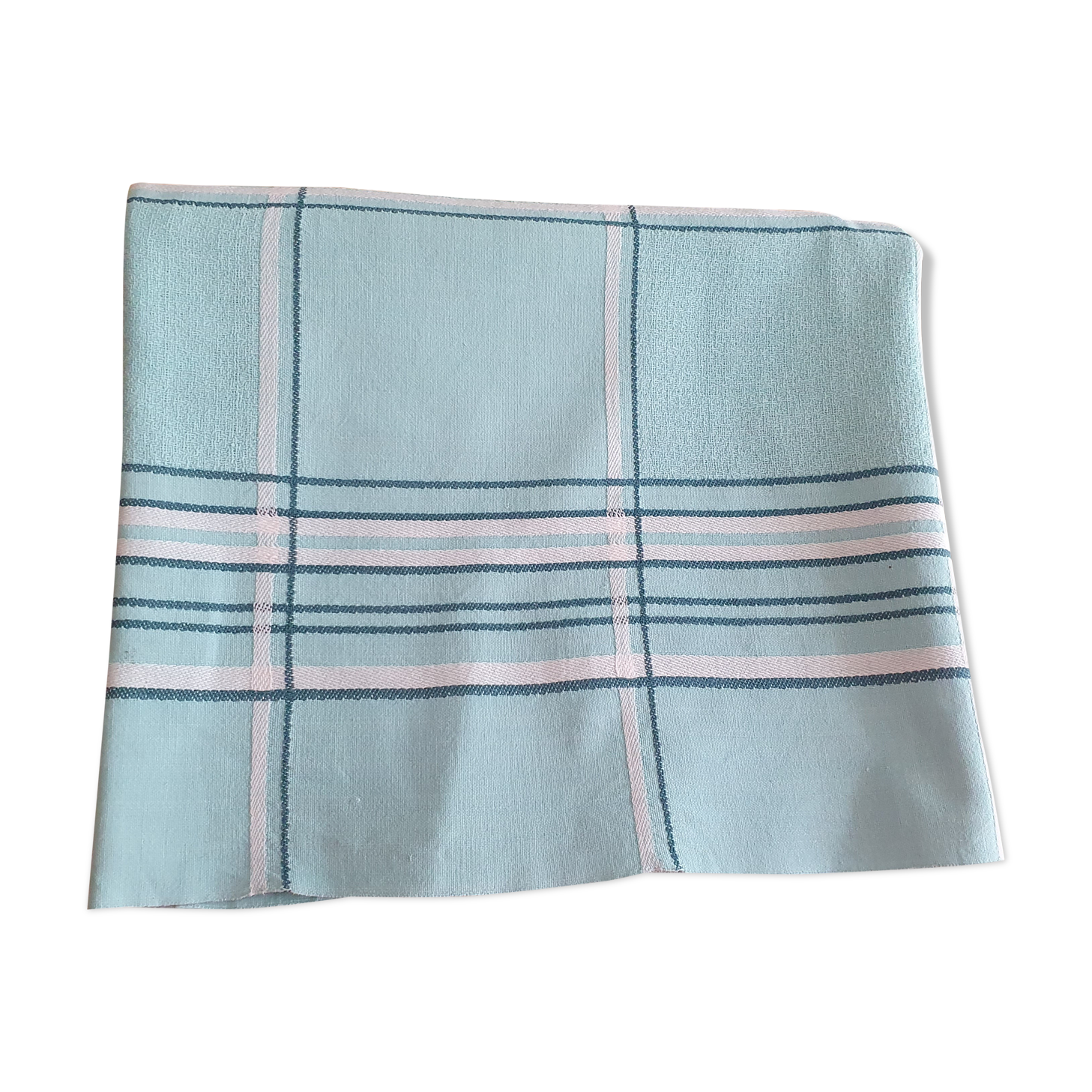 Checkered tablecloth