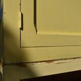 Armoire ancienne buffet jaune vintage parisien