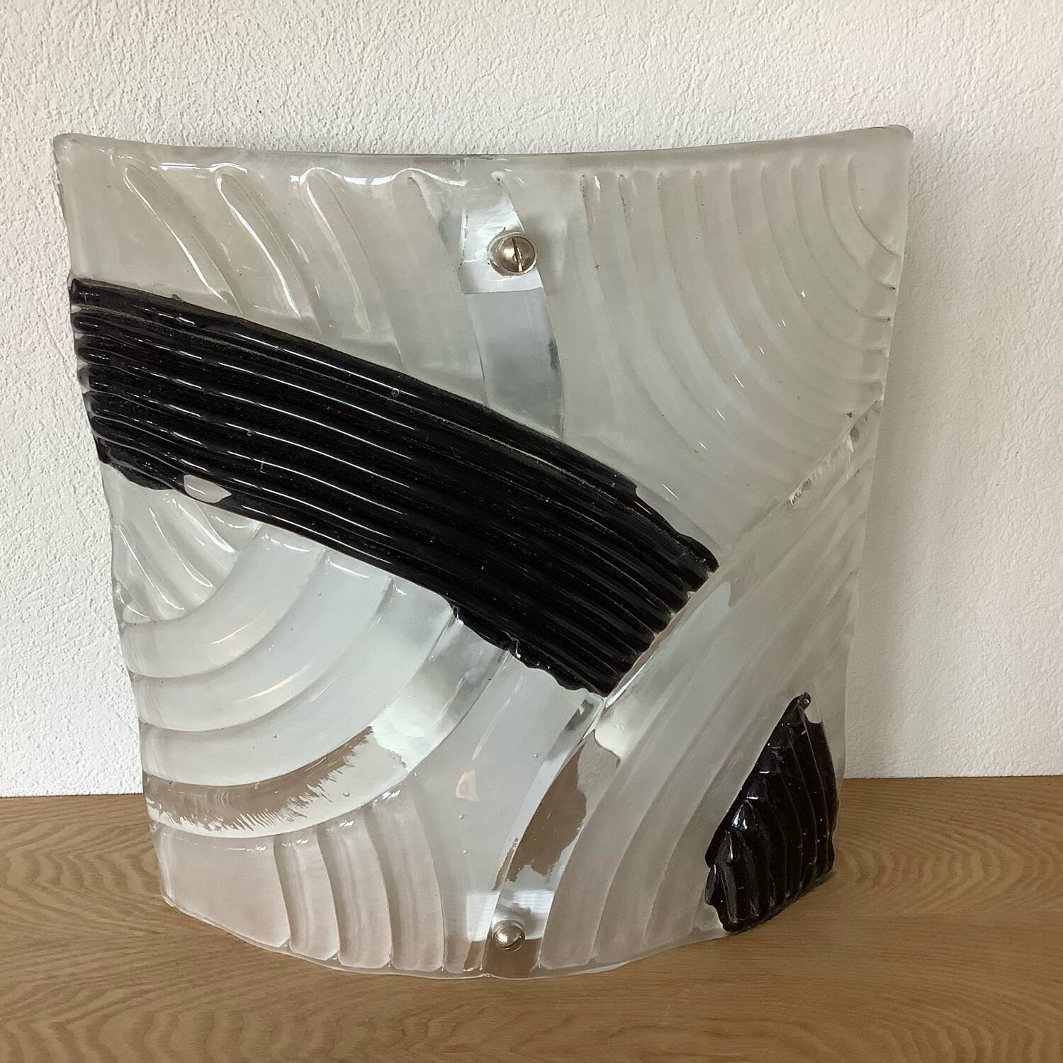 Murano glass wall light, 1980s