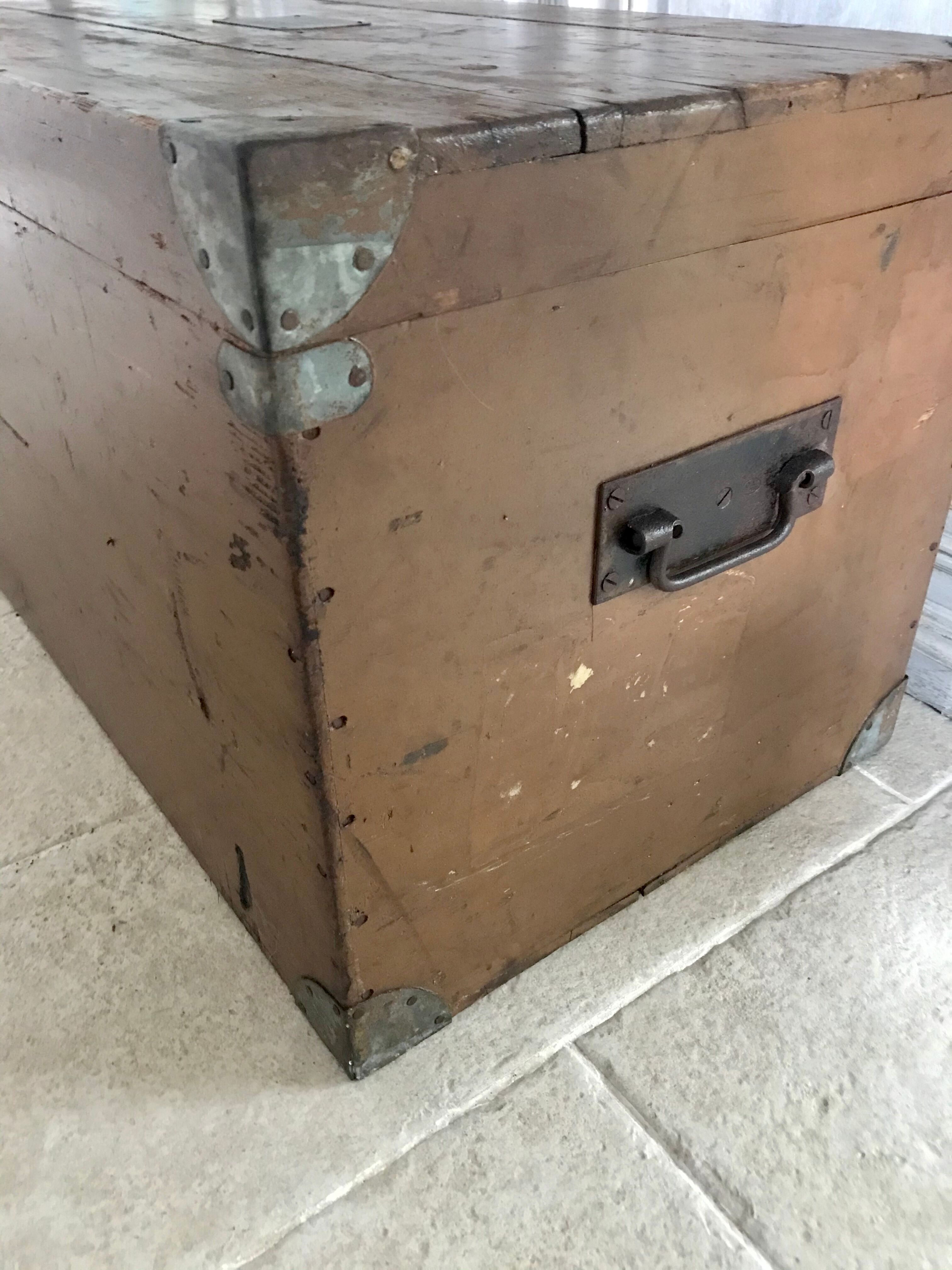 Ancient travel trunk