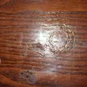 Louis XV style bedside table in marquetry rosewood