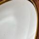 Miroir en bois et plâtre, décor fleuri, Art Déco