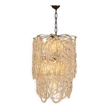 Pendentif en sucre filé par Vistosi pour Mazzega, années 1960.