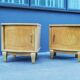 Pair of art deco bedside tables 40s