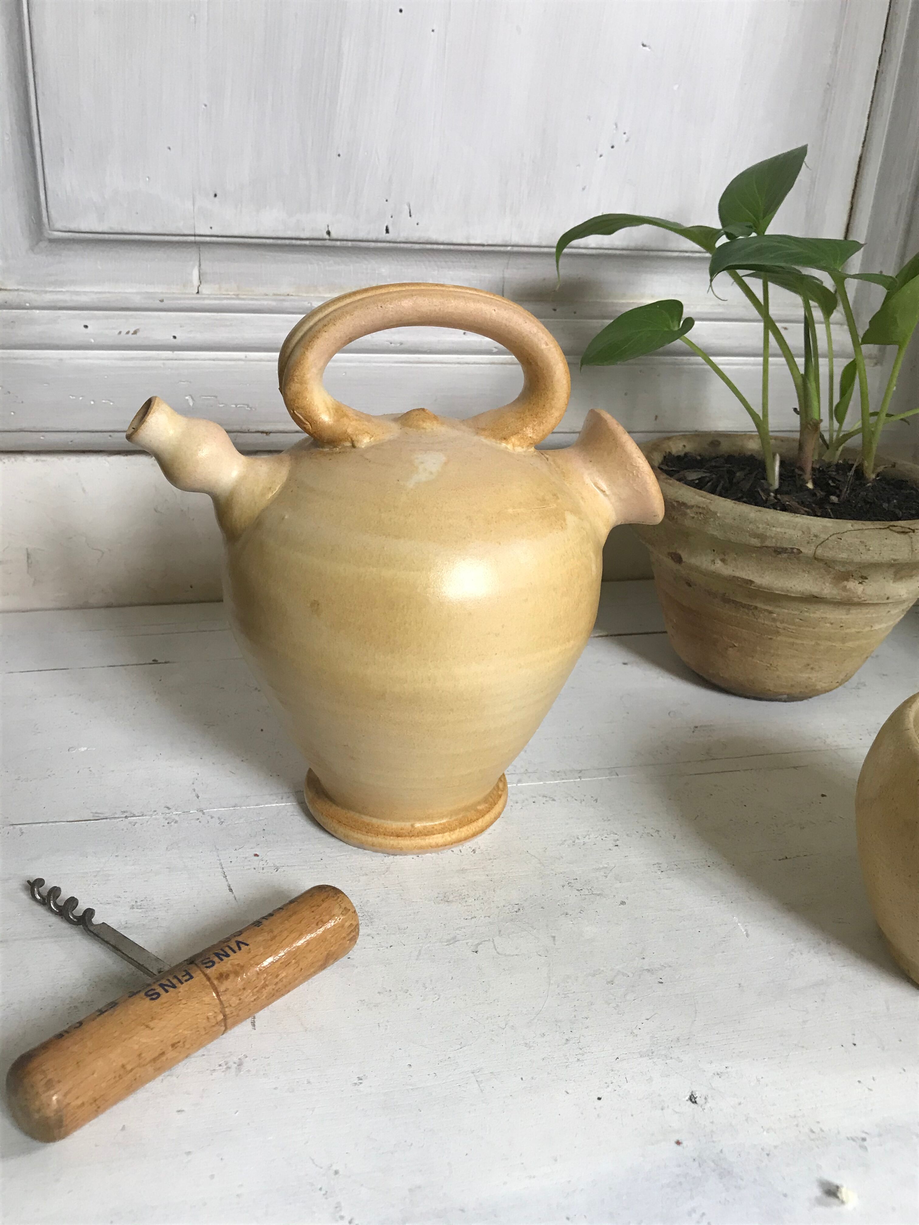 Vintage ceramic pitcher Vallauris