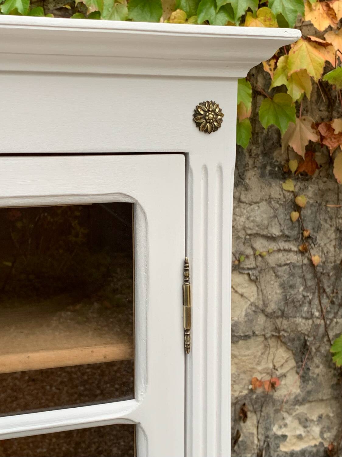 Antique Parisian glass cabinet H150