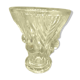 Glass vase molded 60 years old vintage
