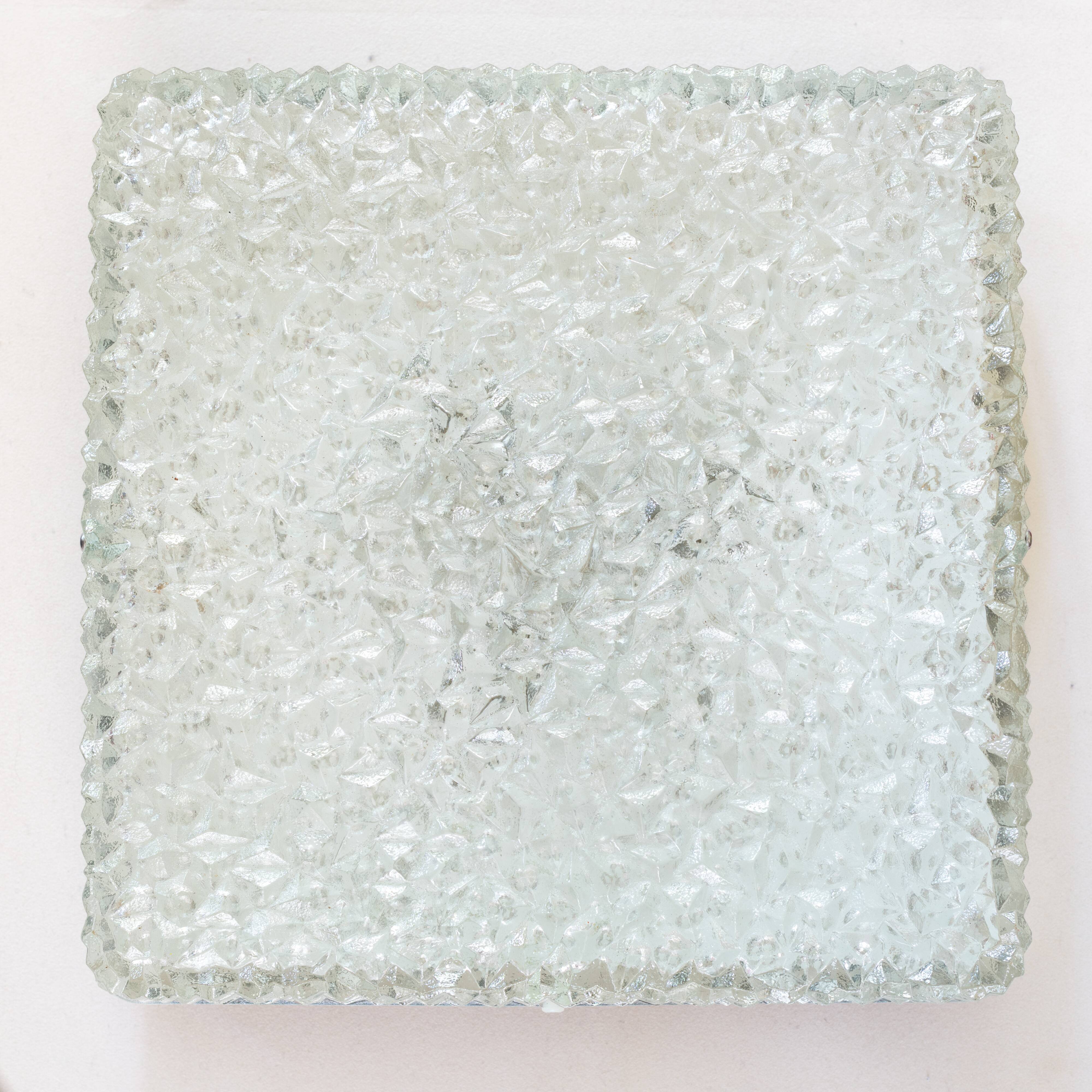 Large square ceiling light Holophane DC 3x75 W