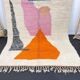 Berber rug in pure wool, colored, size 150 x 250 cm